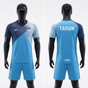Uniforme de Bádminton de Poliéster de Primera Calidad, 150 GSM, Azul Marino, Sublimación, Logotipo Personalizado, Nombre, Transpirable, Secado Rápido, Conjunto Deportivo Corto - Product Image 1