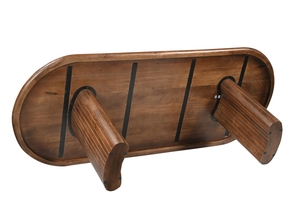 Wooden Oval Shape Folding <b>Dining</b> <b>Table</b> - Product Image 5