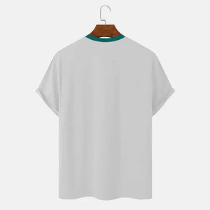 Plus Size Summer New Men T-<b>shirt</b> 100% Cotton <b>White</b> Solid T <b>Shirt</b> Men Causal O Neck <b>Short</b> <b>Sleeve</b> T-<b>shirt</b> Men Ringer - Product Image 2