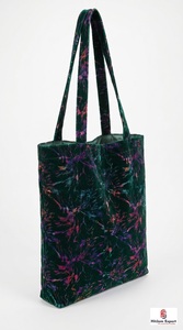 High Quality Velvet Printed Fabric Multicolor Foil Work Dresses Apparel Fashion Textile Decor OEMODM Custom - Product Image 2