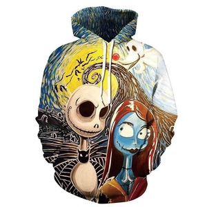 3D Print Horror Halloween Men Women Hoodie Sweatshirt Jumper <b>Coats</b> Zipper-Up 100% Cotton Fleece <b>Lined</b> - Product Image 5