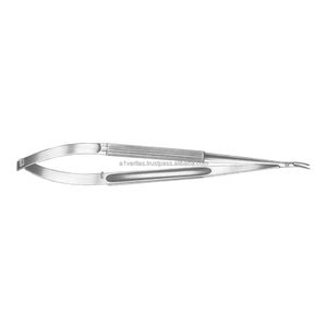 Porte-aiguilles micro-aiguilles manuels incurvés A-1 VERITAS de 18,5 cm, personnalisés OEM, réutilisables, instruments chirurgicaux pour sutures - Product Image 5