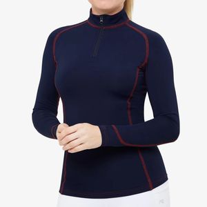 Camiseta de Equitación Elástica en 4 Direcciones de Alta Calidad, Capa Base para Competición, Camisa de Polo con Tela Técnica Suave al Tacto - Product Image 1