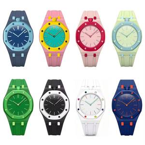 Reloj Rectangular Analógico de Lujo con Diamantes Moissanite, Correa de Caucho Premium, Movimiento Mecánico, Acero Inoxidable para Hombre, Más Vendido - Product Image 6