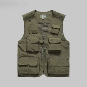 Chaleco de Trabajo de Algodón Unisex, Ropa de Trabajo de Alta Visibilidad, Multibolsillos, Tiras Reflectantes, Uniformes con Color y Logotipo Personalizados - Product Image 3