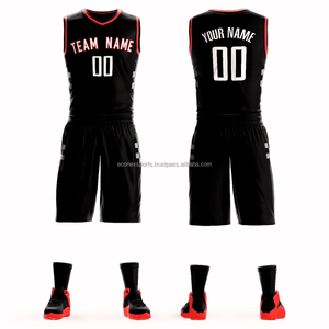 Ensemble de maillots de basket-ball unisexe personnalisés Vêtements de sport réversibles et respirants en polyester pour hommes de grande taille Vêtements d'entraînement Techniques imprimées - Product Image 4