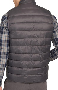 High Quality Sleeves Jackets Gilets Warm Winter Lightweight Outer Wear <b>Quilted</b> Sleeveless Full Zip Gilet for Men - Product Image 5
