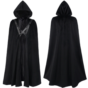 Capa Unisex Medieval Renacentista Retro con Capucha, Abrigo de Caballero o Grim Reaper, Chaquetas y Abrigos para Halloween, Disfraces de Cosplay para Adultos de Películas y TV - Product Image 1