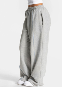 Pantalones anchos de corte holgado con rayas laterales Glory Custom, 100% algodón, calidad premium, para ropa urbana, OEM. - Product Image 5