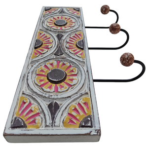 Smart Art Wood Carving Sunflower Carved Wall <b>Hanger</b> <b>Key</b> <b>Hanger</b> <b>Key</b> Hanging Wall Personalized Storage Engineered Wood Wall Decor - Product Image 5