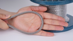 Venta Directa de Fábrica, Hecho en China, Precio de Fábrica, Cable de Acero Inoxidable 304 de 0.8mm/1.2mm/1.5mm 7*7, ASTM, Corte a Medida - Product Image 2