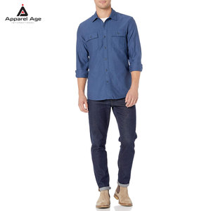 เสื้อเชิ้ตผู้ชายลำลองสวมใส่สบาย ทันสมัย ตัดเย็บตามขนาดที่ต้องการ ขั้นต่ำในการสั่งซื้อน้อย เหมาะสำหรับขายออนไลน์ - Product Image 4