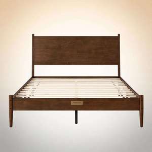 Premium Quality Mid Century Flat Panel Headboard <b>Bed</b> <b>With</b> Mid Century Platform <b>Bed</b> And Underbed Clearance <b>Bed</b> For Home for for a - Product Image 6