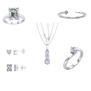 Anillo de Compromiso y Boda de Lujo Divya Creations para Mujer, con Diamante Cultivado en Laboratorio, Corte Brillante, Plata 925, Baño de Rodio, 2.55ct, IGI - Product Image 3