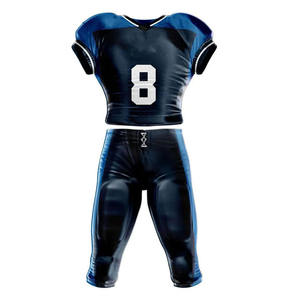 Último Modelo de Camiseta de Fútbol Americano Personalizada, 100% Poliéster, Impresión por Sublimación, Transpirable, Manga Corta, Ropa Deportiva para Entrenamiento en Equipo - Product Image 4
