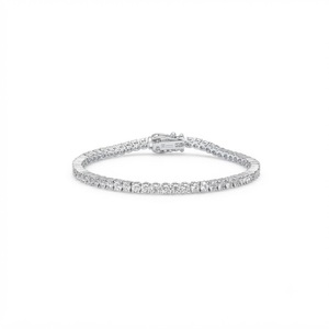 Wholesale 10K 14K 18K Solid Gold Round Brilliant Cut Lab Created Diamond Tennis Bracelet Classic Elegant Bracelet Fine Jewelry - Product Image 2