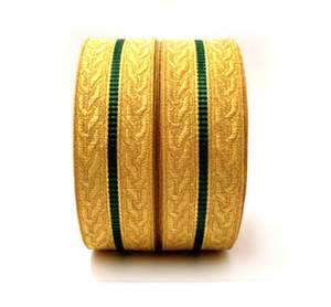 Gold Mylar Oakleaf Bullion Braid Eco-Friendly Washable Water Soluble Customized Garment & <b>Bags</b> Trim - Product Image 1