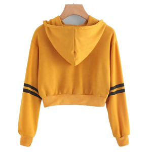 Hoodies décontractés pour femmes, coupe courte, hiver automne, respirants, écologiques, logo personnalisé positionné à l'avant, légers - Product Image 5
