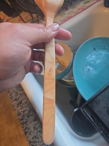 Solid Wood Classic Long Handle Disposable Kitchen Spoon Natural Wooden Utensil for Business Gifts - Product Image 6