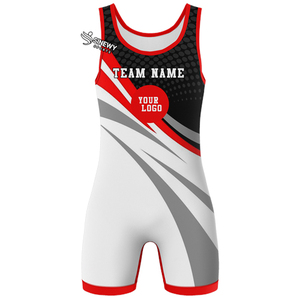 SINEWY Singlet de lutte unisexe pour adultes, imprimé par transfert thermique, en Spandex/Polyester, coupe classique, respirant et anti-humidité - Product Image 6