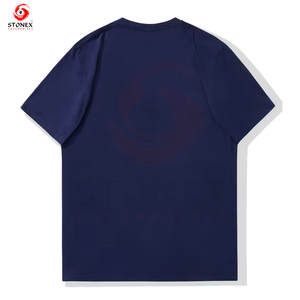 Fabricants de vêtements personnalisés, t-shirt à épaules tombantes, coupe classique, streetwear, tissu lourd, uni, pour hommes - Product Image 2