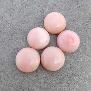 Opale rose de qualité AAA+ à dos plat, pierre précieuse calibrée |   Pierre cabochon ronde en vrac pour bijoux, tailles personnalisées disponibles - Product Image 5