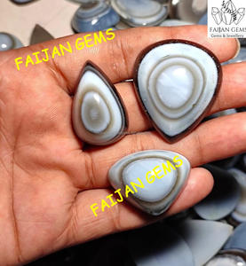 Vente en gros d'agate œil-de-tigre, pierre précieuse naturelle, matière première, toutes formes mélangées, taille personnalisable, diamètre du trou, cabochon pour la fabrication de bijoux - Product Image 4