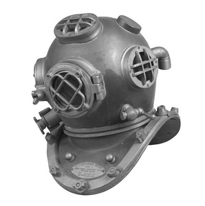 Casco de Buceo de Hierro, Decoración con Temática Marina para Interiores Náuticos, Habitaciones Costeras y Arreglos de Exhibición Vintage - Product Image 2