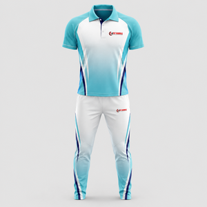 Tenue de cricket pour homme Fly Humble, séchage rapide, couleur dégradée, manches courtes, col boutonné, coupe classique, toutes saisons, OEM - Product Image 1