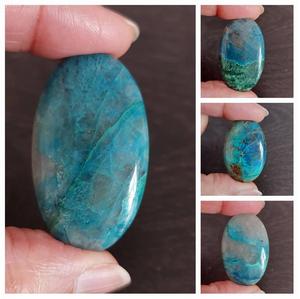 Piedra Preciosa Natural Quantum Ovalada Azul Cabujón con Juego de Color, Marca Chakralume, 5-15g, para Fabricación de Joyas, Anillos, Colgantes, Piedra Suelta - Product Image 2