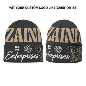 Premium 320 GSM Acrylic Knit Men Beanies <b>Cap</b> Black Beige Custom Sublimation Print Embroidery Woven Label Winter Skull <b>Hat</b> - Product Image 1