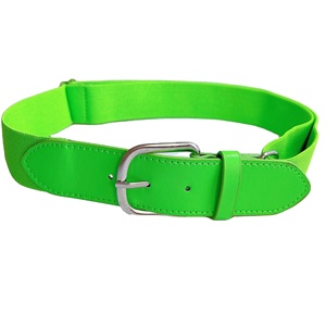 Cinturón de Béisbol Ajustable de Cuero para Adolescentes, Cinturón de Softbol con Hebilla de Pin, Alta Resistencia, Accesorio Deportivo de Moda, Personalizable - Product Image 1