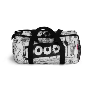 Unisex Polyester Duffel <b>Bag</b> 20-<b>30L</b> Cartoon Print Zipper Closure Gym Sports Casual Travel <b>Bag</b> Adjustable Strap Soft Handle - Product Image 4
