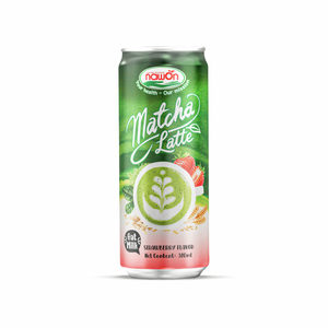 Comienza tu Marca: Bebida de Té Premium Lista para Beber, Leche de Avena con Matcha y Fresa, Lata de 320ml - Product Image 1