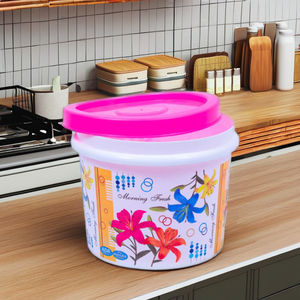 Ensemble de contenants de conservation des aliments en plastique de haute qualité pour la maison, avec couvercle, empilables, pour la cuisine et le réfrigérateur - Product Image 5