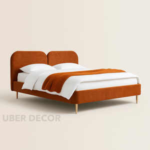 Oakwing เตียงแพลตฟอร์มที่ปรับแต่งได้ทันสมัยคอลเลกชันห้องนอนหุ้มเบาะหรูหรา - Product Image 4