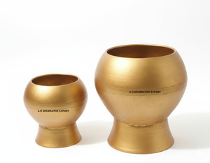 Juego de Dos Macetas Modernas de Metal Negro Mate |   Elegantes Macetas con Pedestal para Bodas |   Macetas Ecológicas para Jardín Interior y Exterior - Product Image 6