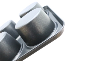 Moule à muffins classique à 6 cavités, revêtement antiadhésif double face, acier au carbone robuste, compatible four, plaque de cuisson pour usage domestique et commercial - Product Image 3