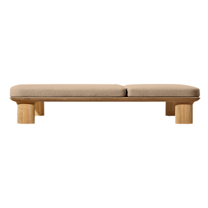 Vente flash : chaise longue en teck de luxe The Ritz-Carlton, lit de jour minimaliste pour extérieur, dossier réglable, coussin élégant, idéal pour la piscine - Product Image 2