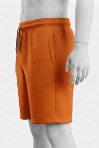 Shorts Bermuda Unisexe Gris 100% Coton avec Cordon de Serrage et Logo sur le Devant, Taille Mi-Haute, Tricoté Respirant, Style Décontracté Uni - Product Image 3