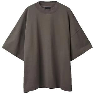 Camisetas Extra Grandes 100% Algodón, Transpirables, de Manga Corta, Hombros Caídos, Estilo Moderno para Hombre - Product Image 1