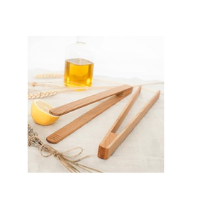 Pinzas de Madera Ecológicas para Cubos de Hielo, Pinzas para Servir Ensaladas y Verduras, Juego de Pinzas de Madera de Primera Calidad para Ensaladas - Product Image 2