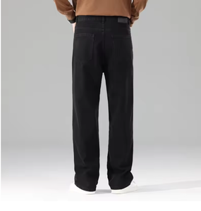 Male Brand New Autumn Jeans Men Black Casual Baggy Trousers <b>Classic</b> Straight Comfortable Wide Denim Trousers Men Clothing - Product Image 2