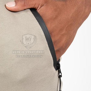 Wholesale Custom Logo <b>Drawstring</b> Men Gym <b>Trouser</b> Loose Fit Straight Lightweight Casual Breathable Quick Dry Canvas - Product Image 3