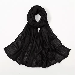 Geometric Pattern <b>Chiffon</b> Shawl Solid Color Breathable Lightweight Unisex <b>Scarf</b> for Daily Wear All Seasons - Product Image 2