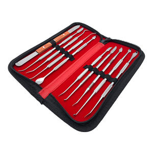 Kit professionnel de 10 outils de sculpture sur cire en acier inoxydable avec étui à fermeture éclair - Product Image 4