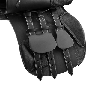 Silla de Montar Inglesa de Alta Calidad para Doma Clásica, de Cuero Genuino de Vaca, Asiento Suave, Herrajes de Acero Inoxidable, Cómoda - Product Image 5