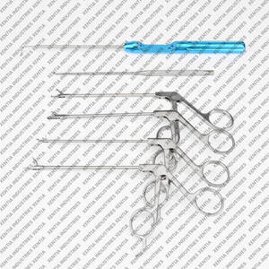 Kit de forceps d'arthroscopie manuels en acier inoxydable de qualité supérieure, 6 pièces, avec boîte de stérilisation, instruments chirurgicaux, ensemble d'arthroscopie - Product Image 1