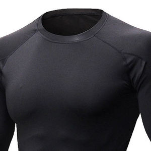 Camiseta Deportiva de Manga Larga para Hombre, Transpirable, de Secado Rápido, Compresión, Cuello Redondo, para Entrenamiento - Product Image 4