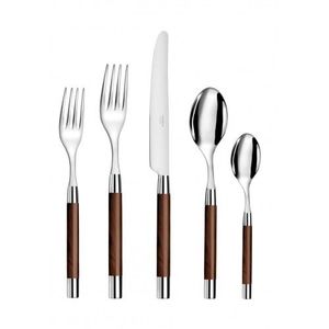 ชุดช้อนส้อมมีดสีทองด้านแบบมินิมอล 5 ชิ้น ชุดอุปกรณ์รับประทานอาหารโลหะ - Product Image 3